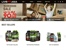 Tablet Screenshot of livefit.asia